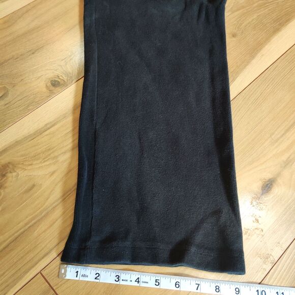 Vintage 90s Polo Ralph Lauren Men's Large Black Sweatpants Wide Leg White Pony - Picture 13 of 13